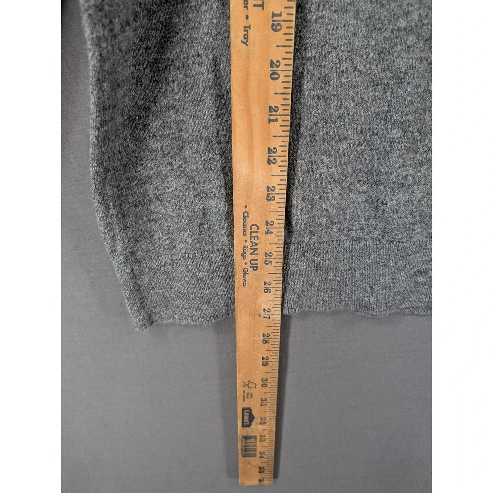 Banana Republic Mens Gray Silk Cotton Cashmere Crew Neck Sweater Size XL‎